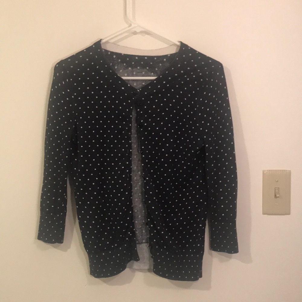 Polka dot cardigan